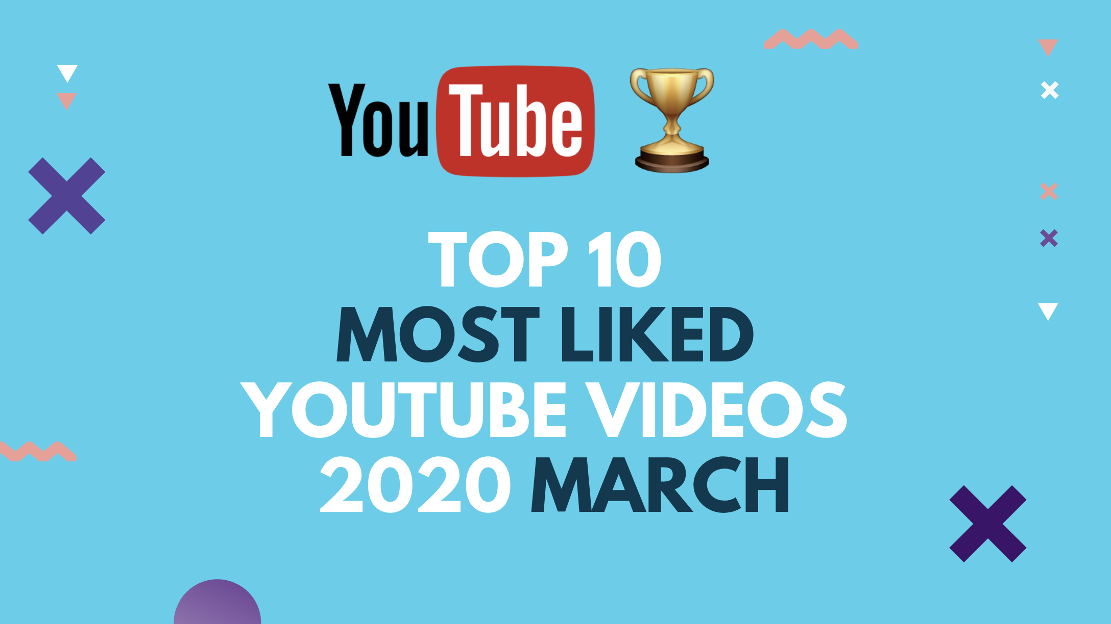 Top 10 Most-Liked YouTube Videos of March 2020